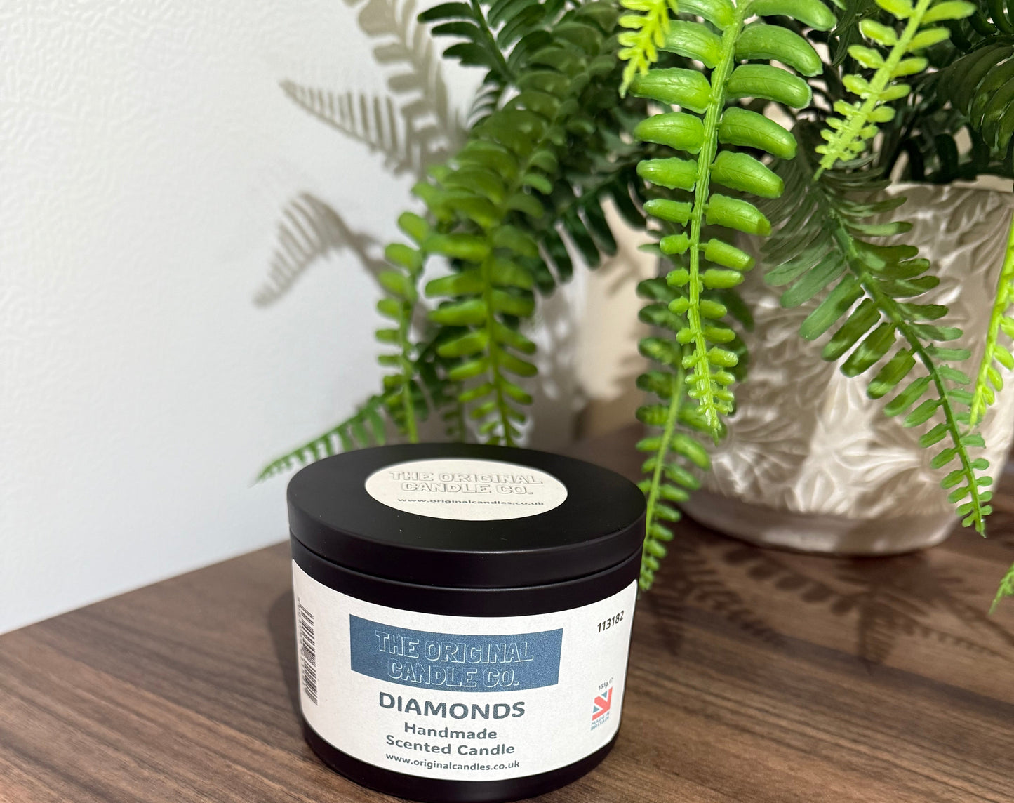 Diamonds fragrance candle tin from The Original Candle Co.