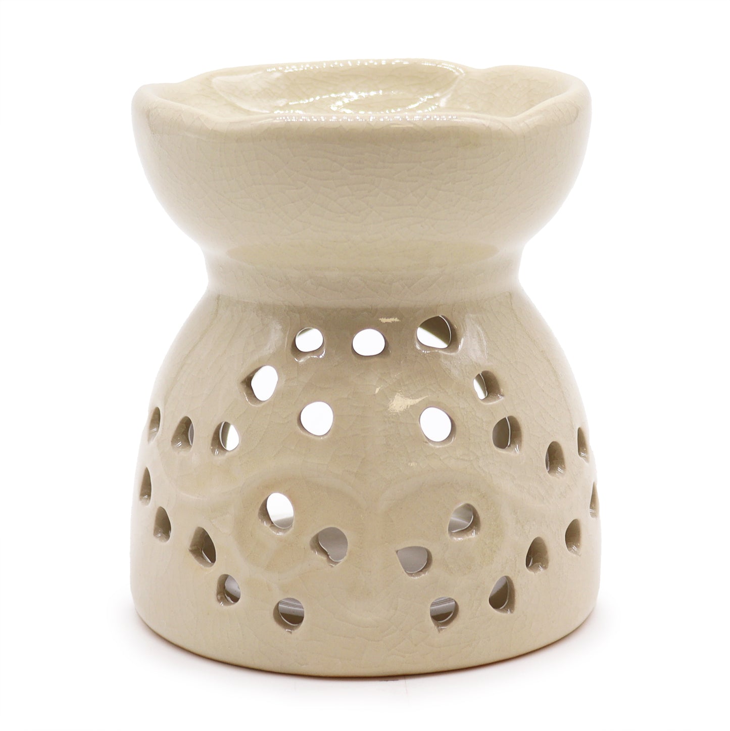 Carefully sourced by The Original Candle Company. Featuring a classic tree of life design with a highly decorative glaze in ivory, this oil burner and wax warmer will make an attractive decoration in any room.