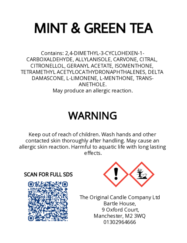 Freshline - Mint & Green Tea - Scented Candle for ADHD, Autism & Neurodivergence
