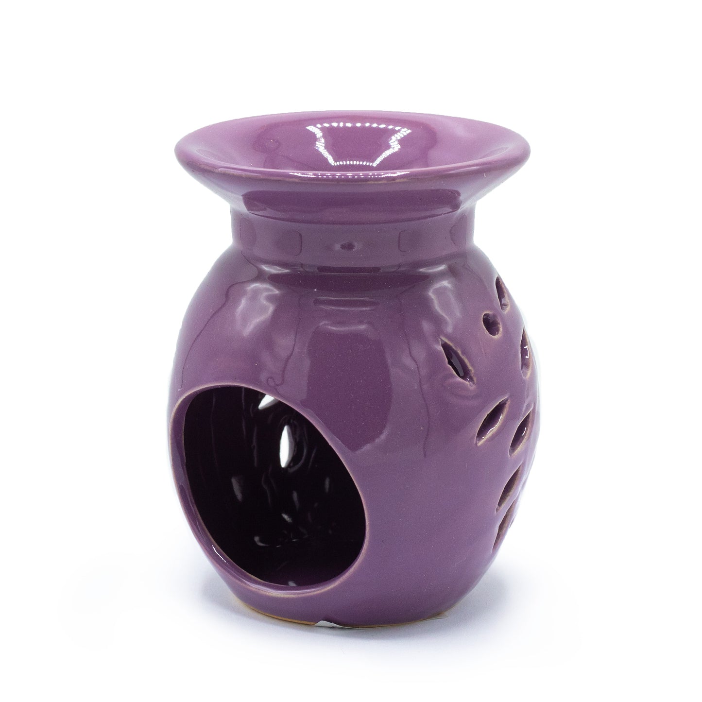 Carefully sourced by The Original Candle Company, this vibrant purple floral oil burner showcases a delicate bloom cut-out design, bringing warmth and elegance to any space. Perfect for diffusing essential oils or melting wax, it enhances home ambience with a cheerful, botanical touch.