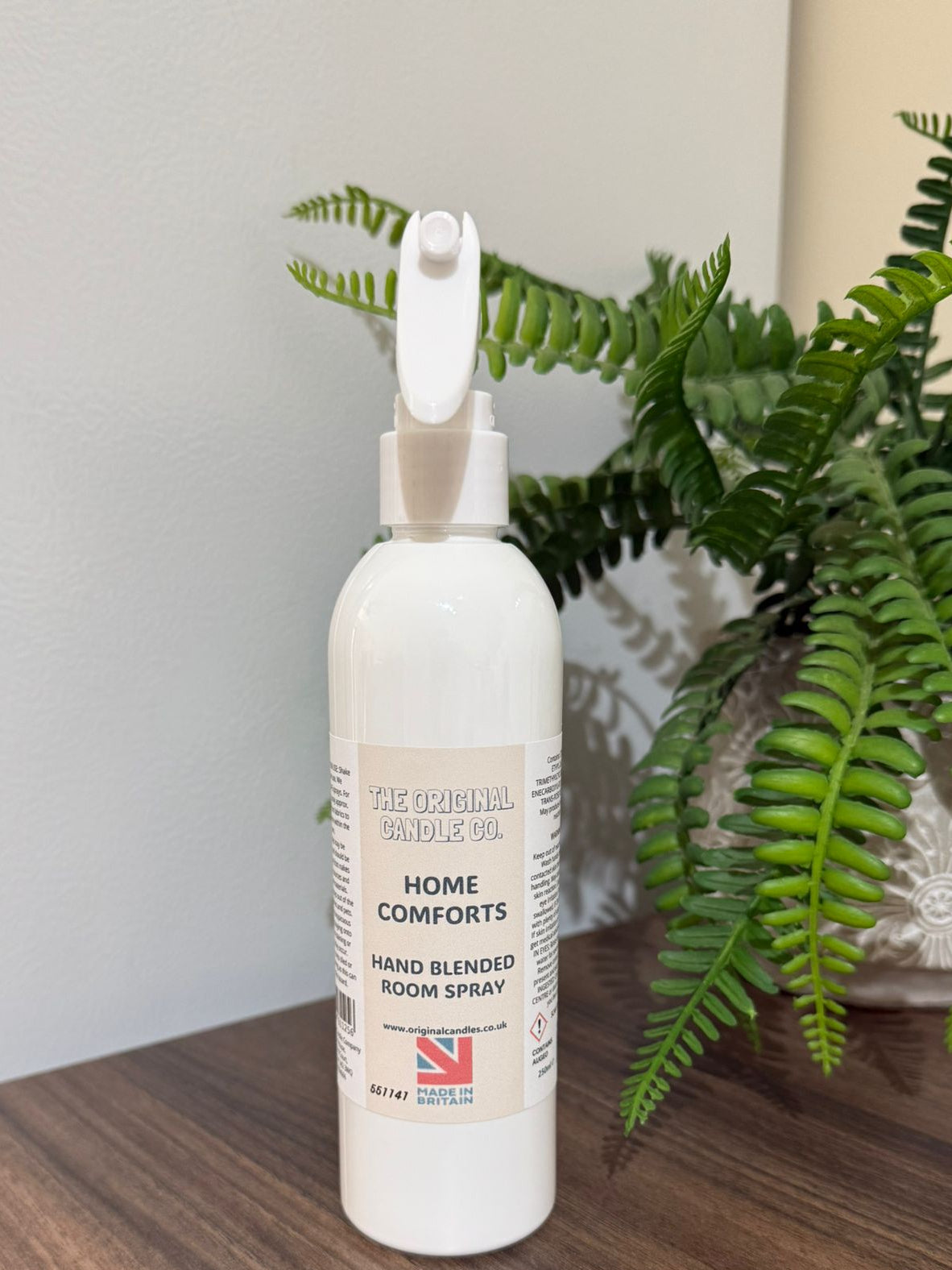 hand blended home comforts fragranced room mist spray from The Original Candle Company
