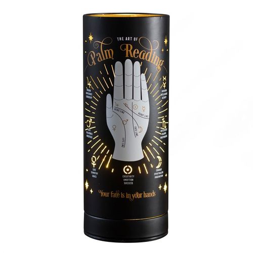 Mystical palm reading aroma touch lamp infused with fragrance diffusion and ambient lighting. Simply touch to activate the lamp and let it fill your space with aromatic charm—Sourced by The Original Candle Co