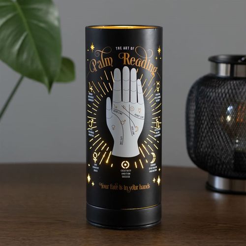 Touch-activated palm reading electric aroma lamp that gently warms fragrance oils while casting a captivating glow. Designed for seamless control at your fingertips—offered by The Original Candle Co