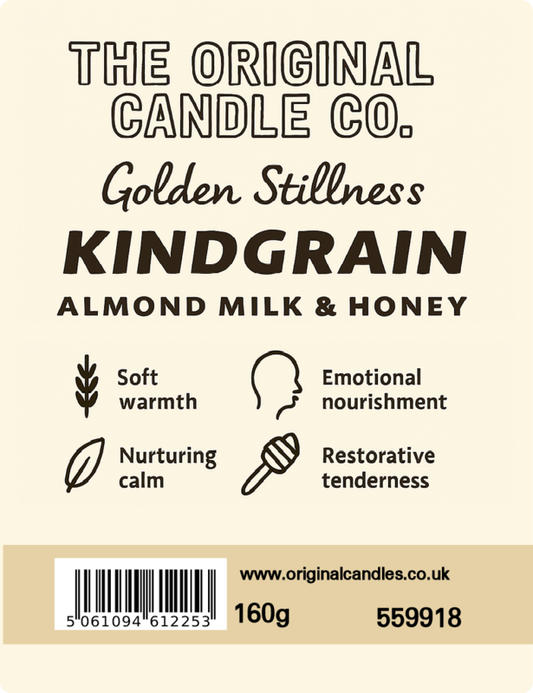 Kindgrain- Almond Milk & Honey - Scented Candle for ADHD, Autism & Neurodivergence