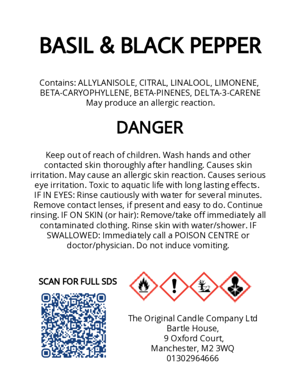Sharpkind- Basil & Black Pepper Scented Candle for ADHD, Autism & Neurodivergence