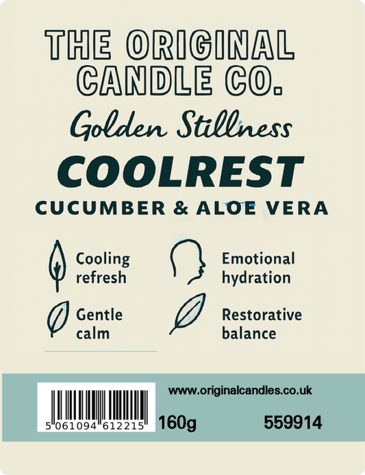 Coolrest - Cucumber & Aloe Vera - Scented Candle for ADHD, Autism & Neurodivergence