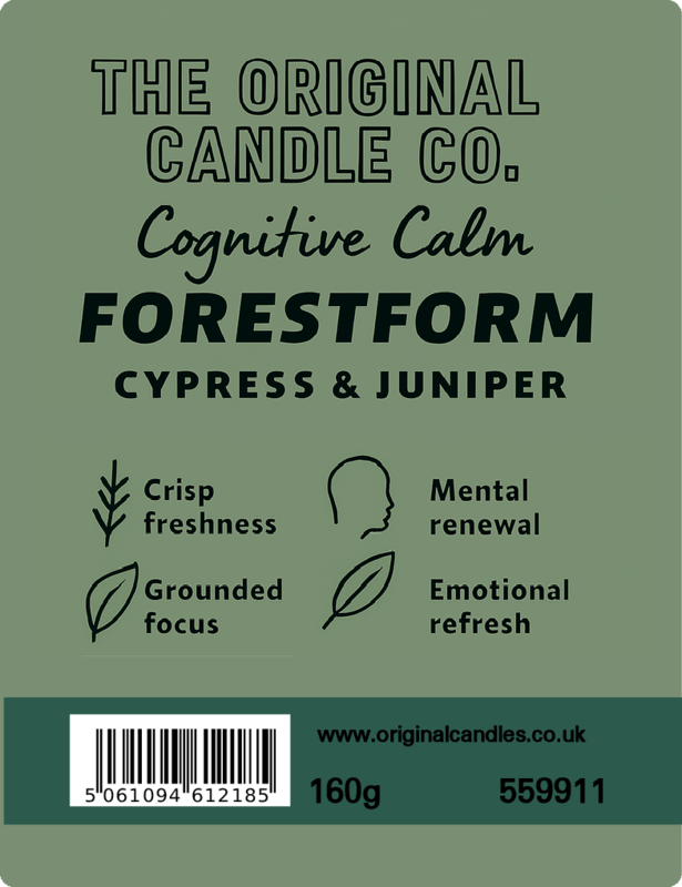 Forestform - Cypress & Juniper Scented Candle for ADHD, Autism & Neurodivergence