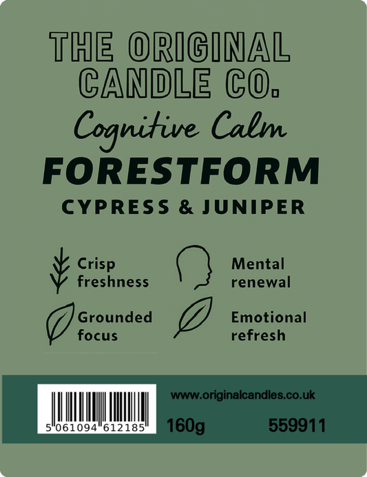 Forestform - Cypress & Juniper Scented Candle for ADHD, Autism & Neurodivergence
