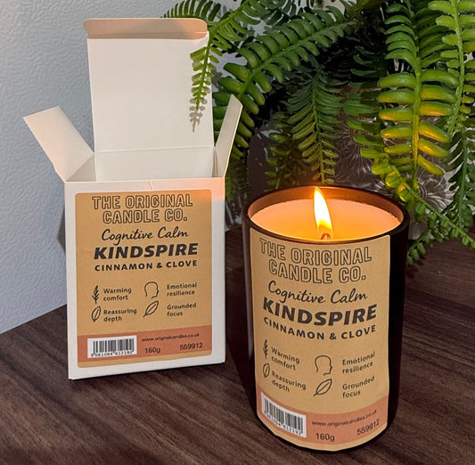 Kindspire - Cinnamon & Clove - Scented Candle for ADHD, Autism & Neurodivergence