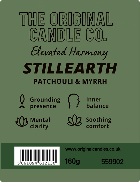 Stillearth- Patchouli & Myrrh Scented Candle for ADHD, Autism & Neurodivergence