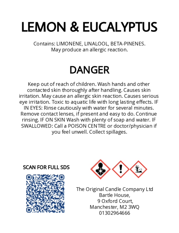 Brightwake- Lemon & Eucalyptus Scented Candle for ADHD, Autism & Neurodivergence