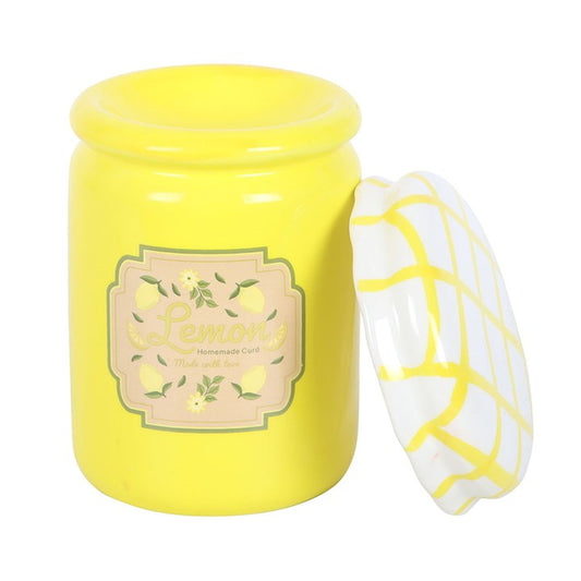 Specially selected for its vibrant yellow tones and removable lid. This lemon curd jar inspired oil burner and wax warmer from The Original Candle Company is both vibrant and understated and will suit many decor styles.
