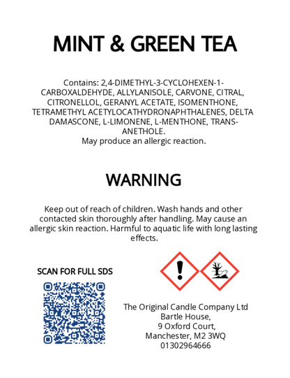 Freshline - Mint & Green Tea - Scented Candle for ADHD, Autism & Neurodivergence