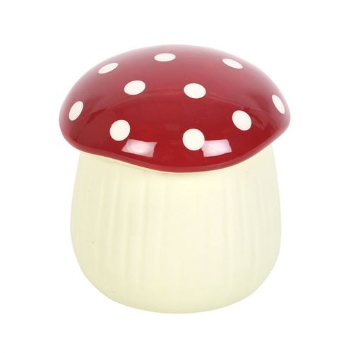 This adorable mushroom burner and wax warmer makes both a practical and eye-catching decor piece for fragrancing the home. Simply place fragrance oil under the toadstool lid and light a standard tealight underneath to enjoy the calming scent. Do not use more than one tealight and remove lid when in use.