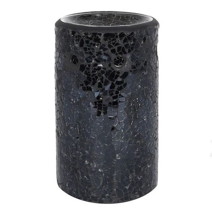 Featuring a stylish design with its crackle glass, this oil burner and wax warmer will make a great gift or be the pefect piece for any decor style.