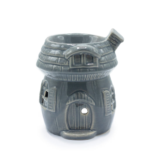Carefully sourced by The Original Candle Company and featuring a round house style in a grey glaze, this oil burner and wax warmer will make an attractive decoration in any room.