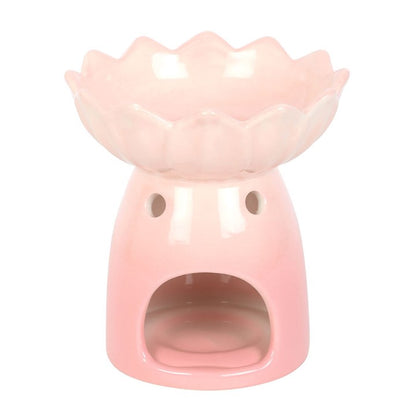 This stunning water lily shaped oil burner and wax warmer is in ombre pink sure to add a sense of style to any room.