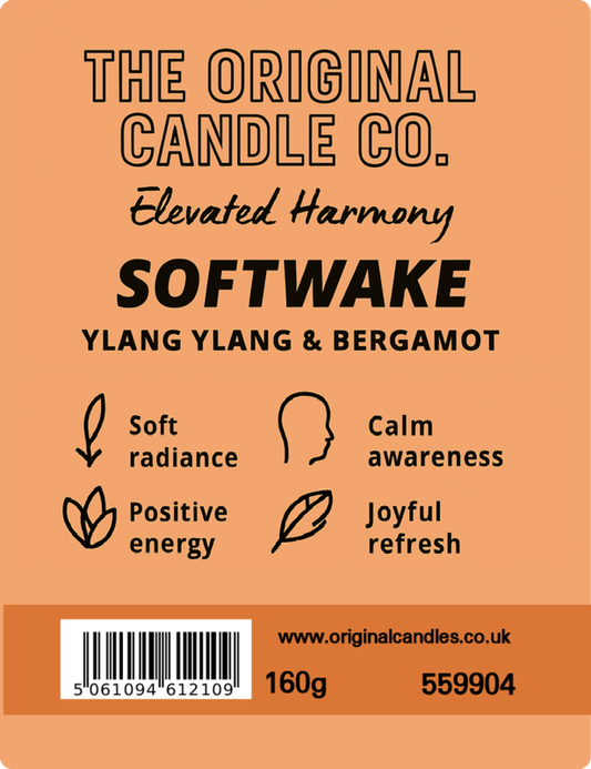 Softwake- Ylang Ylang & Bergamot Scented Candle for ADHD, Autism & Neurodivergence