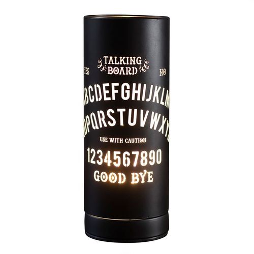 Experience a captivating ambience with this mystical black aroma touch lamp. Its illuminated talking board design and aromatherapy capabilities create a mesmerizing, enchanting atmosphere. Brought to you by The Original Candle Co.